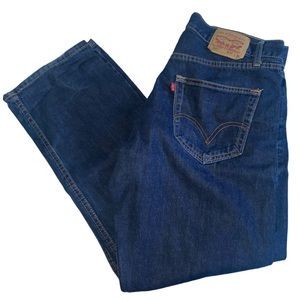 Mens Levi’s Dark Blue 501 Straight Leg Button Fly W36 L30‎